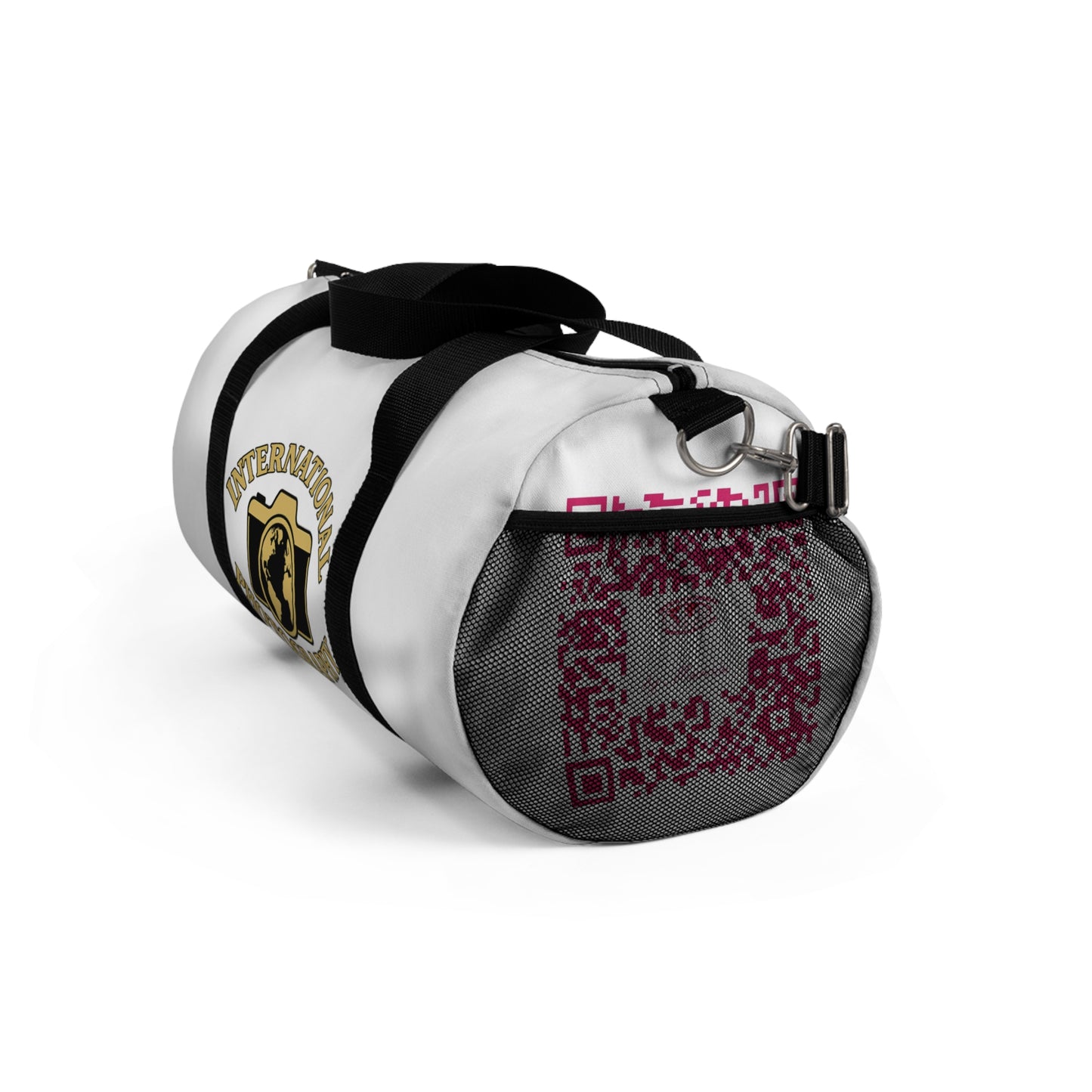 International Photography Duffel Bag - 'International Photography by Miranda' Logo Travel Gym Bag