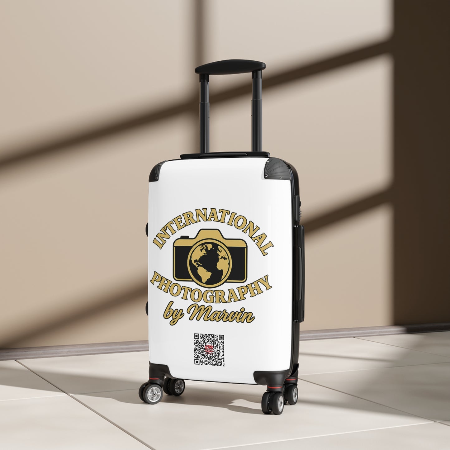 Photography Suitcase – "International Photography by Marvin" Travel Luggage