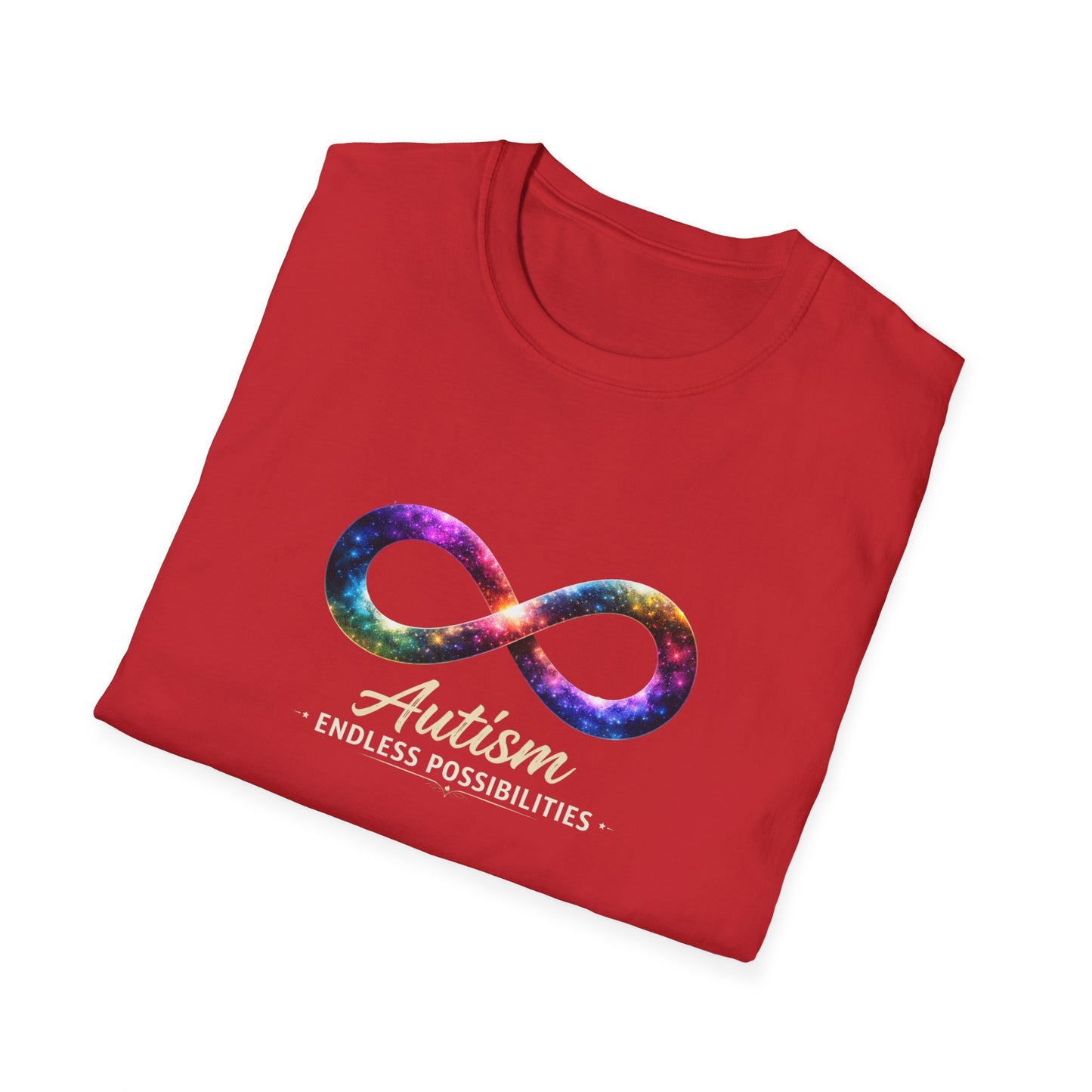 Autism Infinity Symbol T-Shirt — Colorful Galaxy Neurodiversity Tee