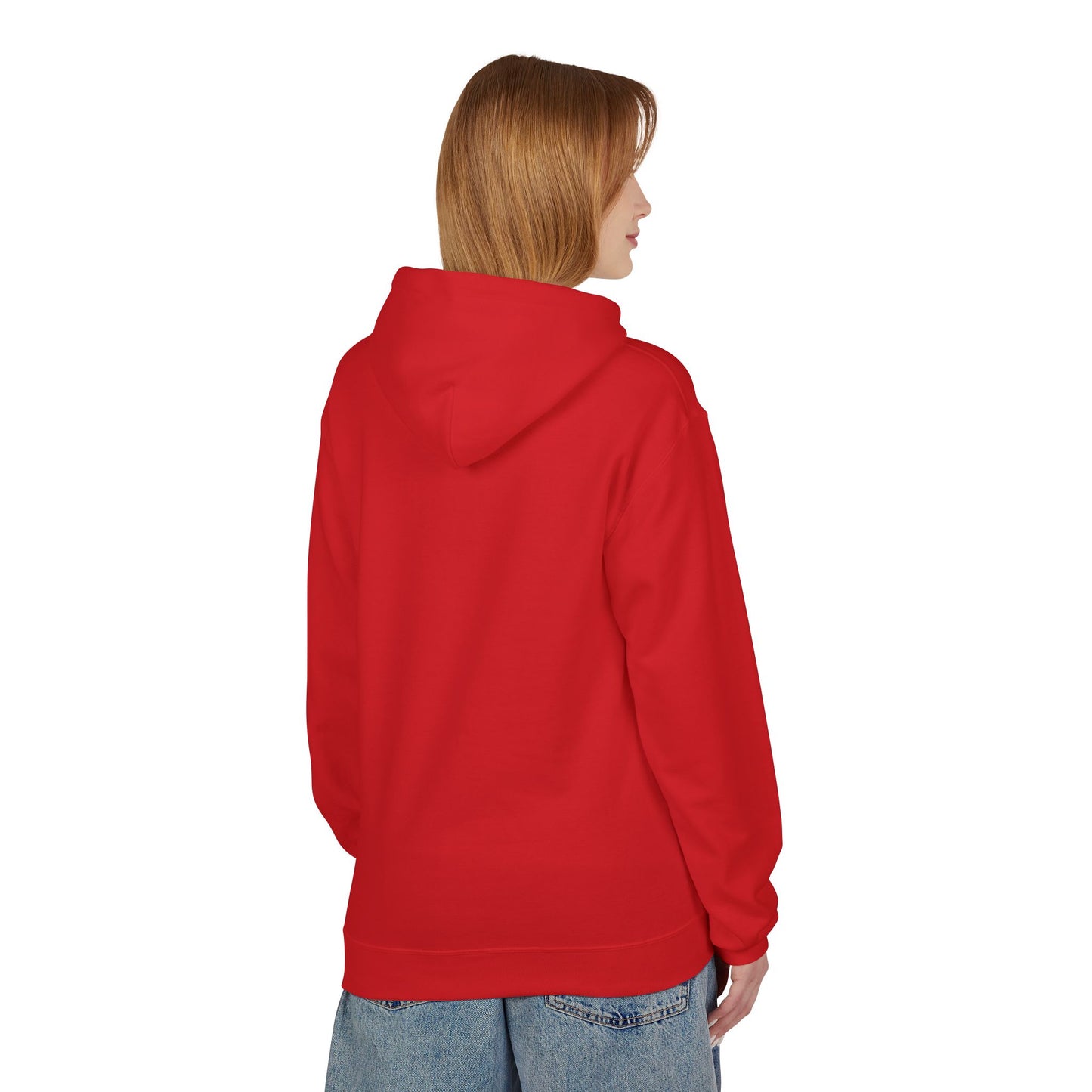 Hoodie — 'Different Not Less, Same World' Rainbow Eye Graphic