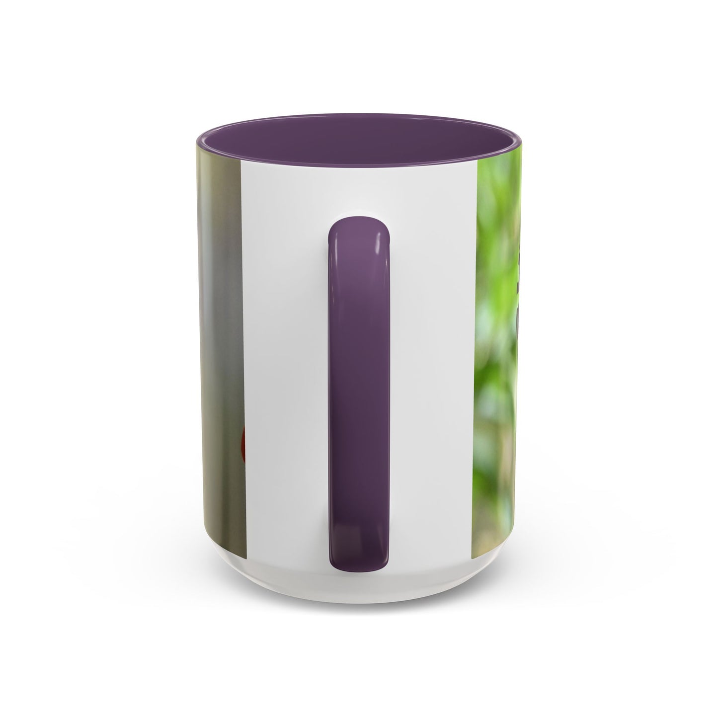 Hummingbird Accent Coffee Mug – 11/15oz Ceramic Mug with Black Interior & Handle