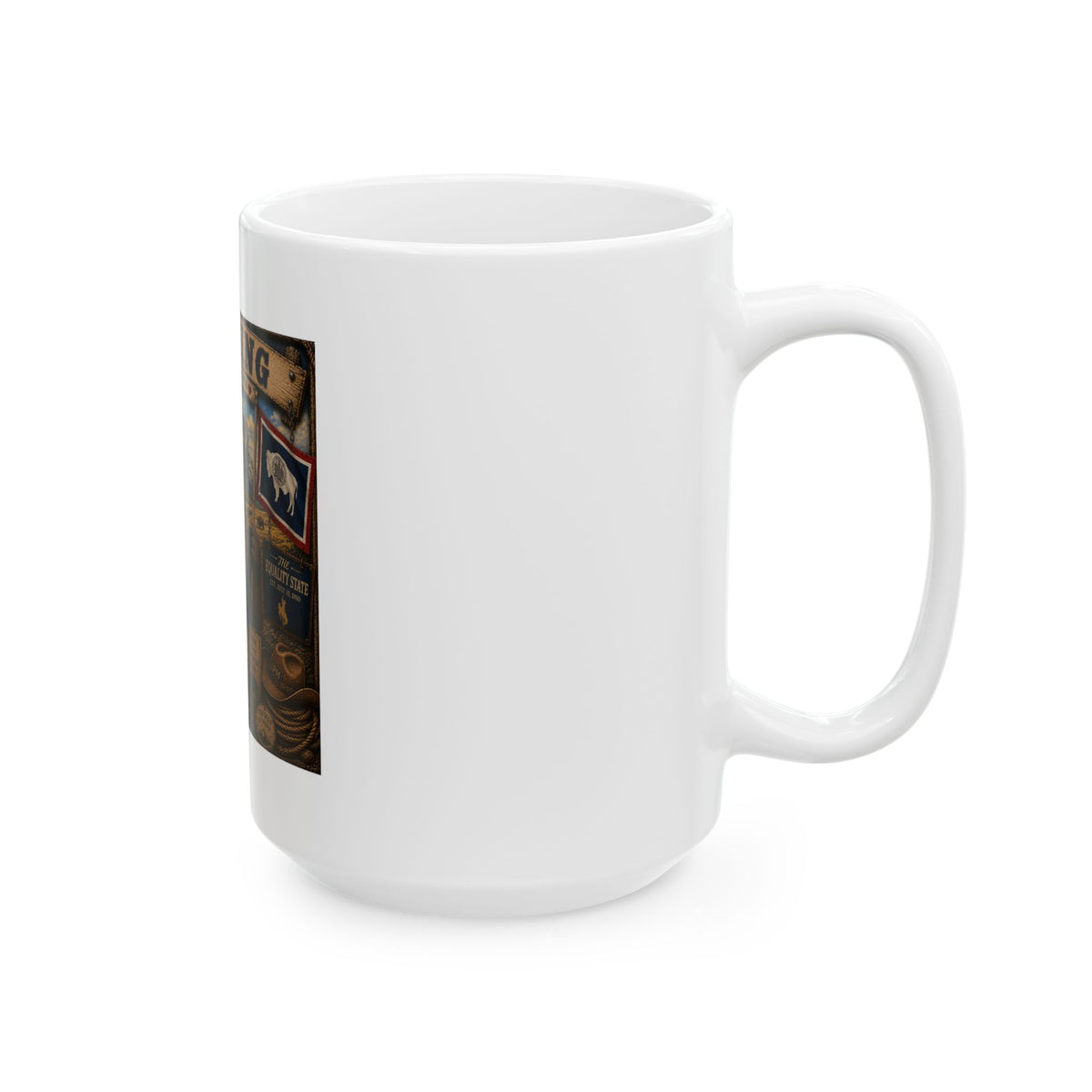 Wyoming Buffalo State Pride Mug — Rustic Travel & Outdoor Coffee Cup (11oz/15oz)