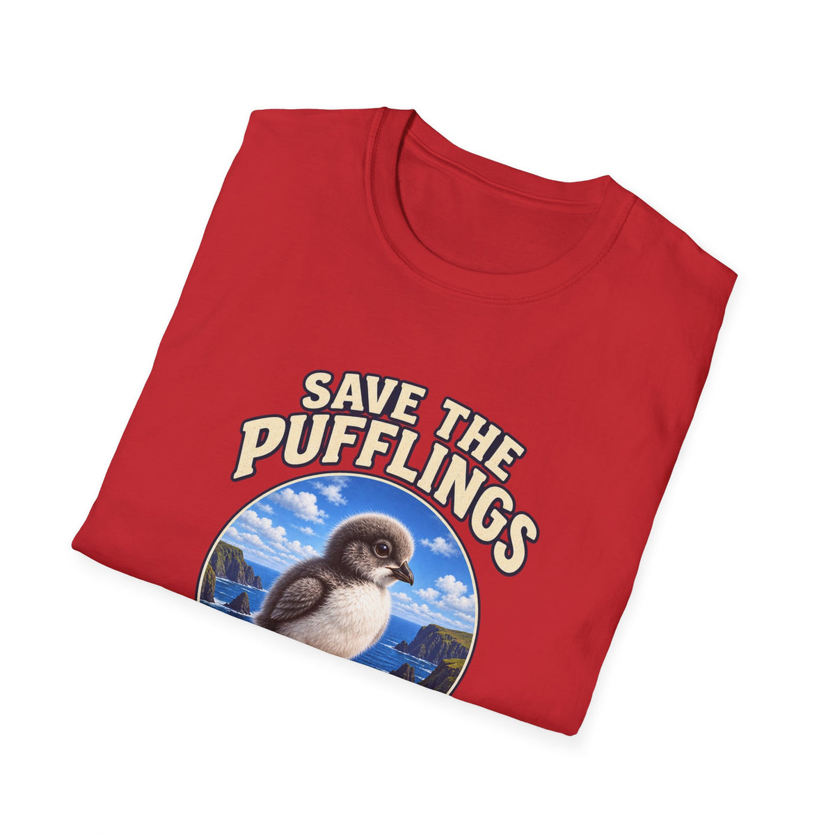 Save the Pufflings T-Shirt — "Save the Pufflings: Today We Help, Tomorrow They Fly" Cute Puffin Rescue Tee