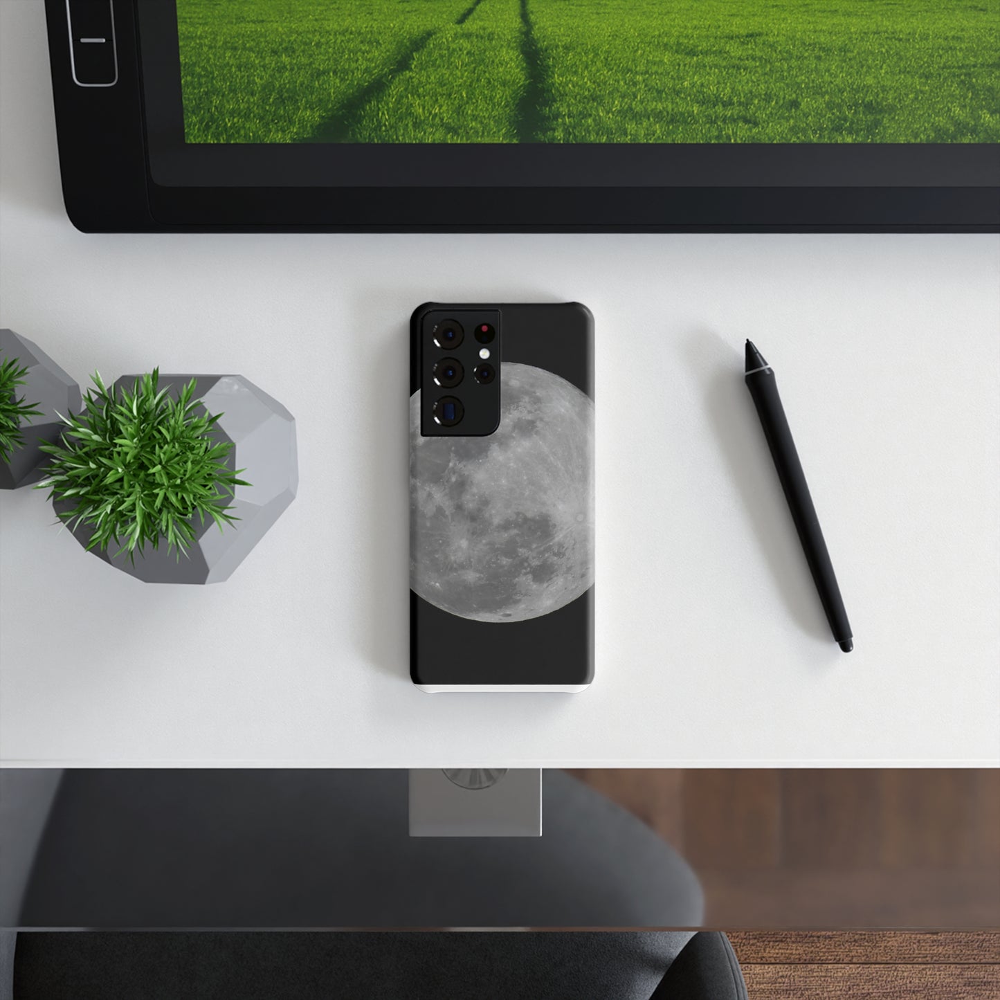 Moon Phase Slim Snap Case, Celestial Phone Cover, Lunar Design Case, Galaxy Gift for Star Lovers, Night Sky Accessories