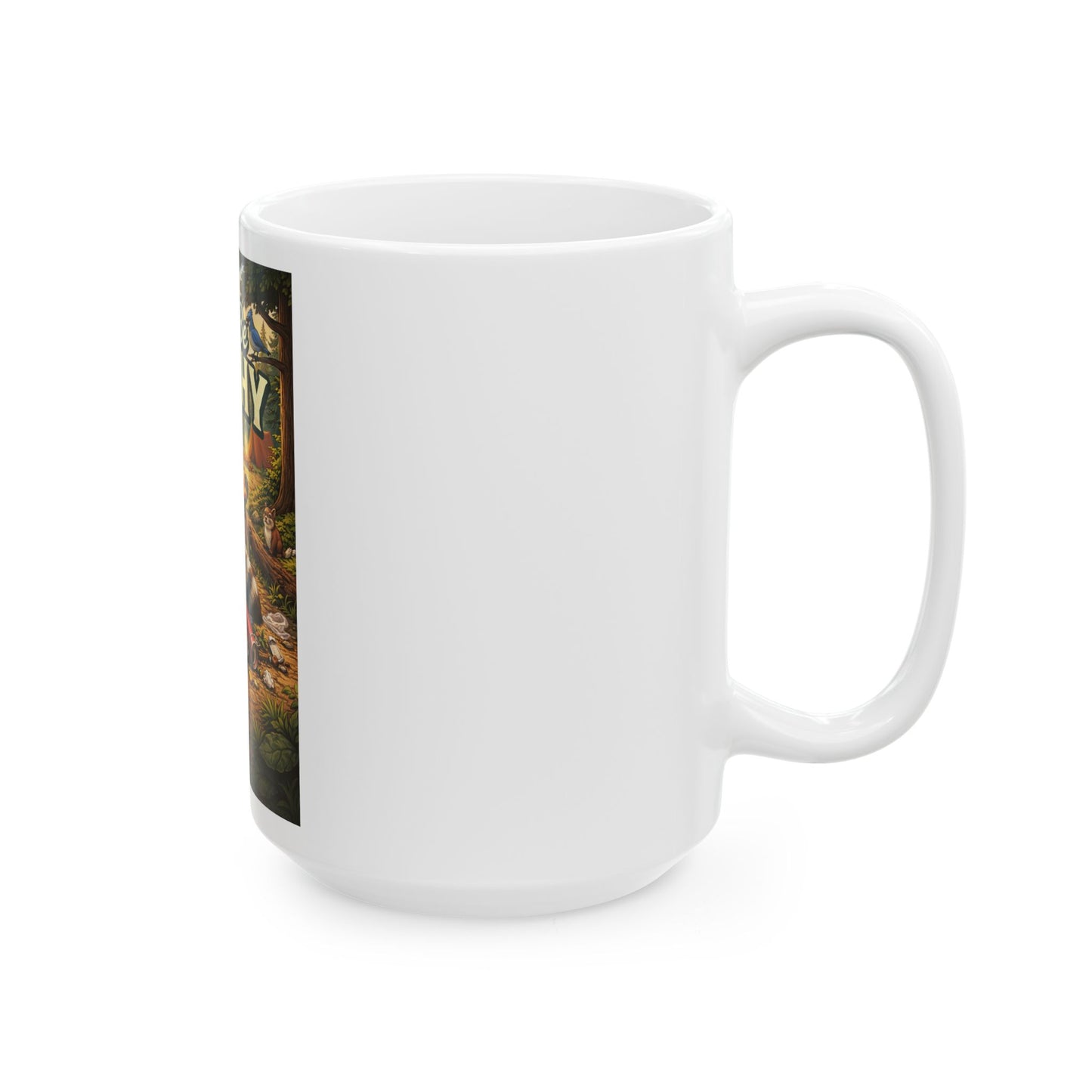 Don't Be Trashy Raccoon Coffee Mug — Cute Eco-Friendly 11oz/15oz Ceramic Mug