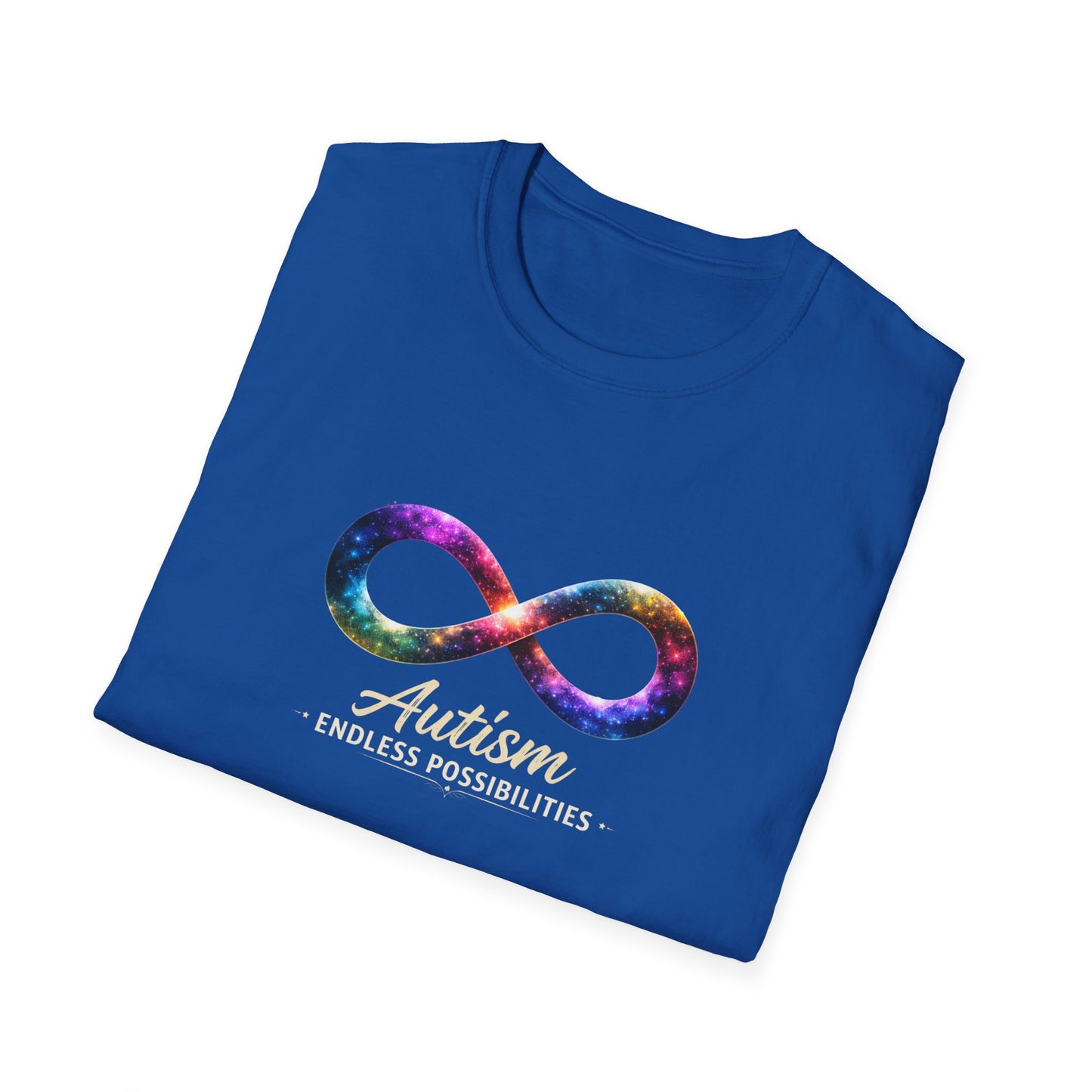 Autism Infinity Symbol T-Shirt — Colorful Galaxy Neurodiversity Tee
