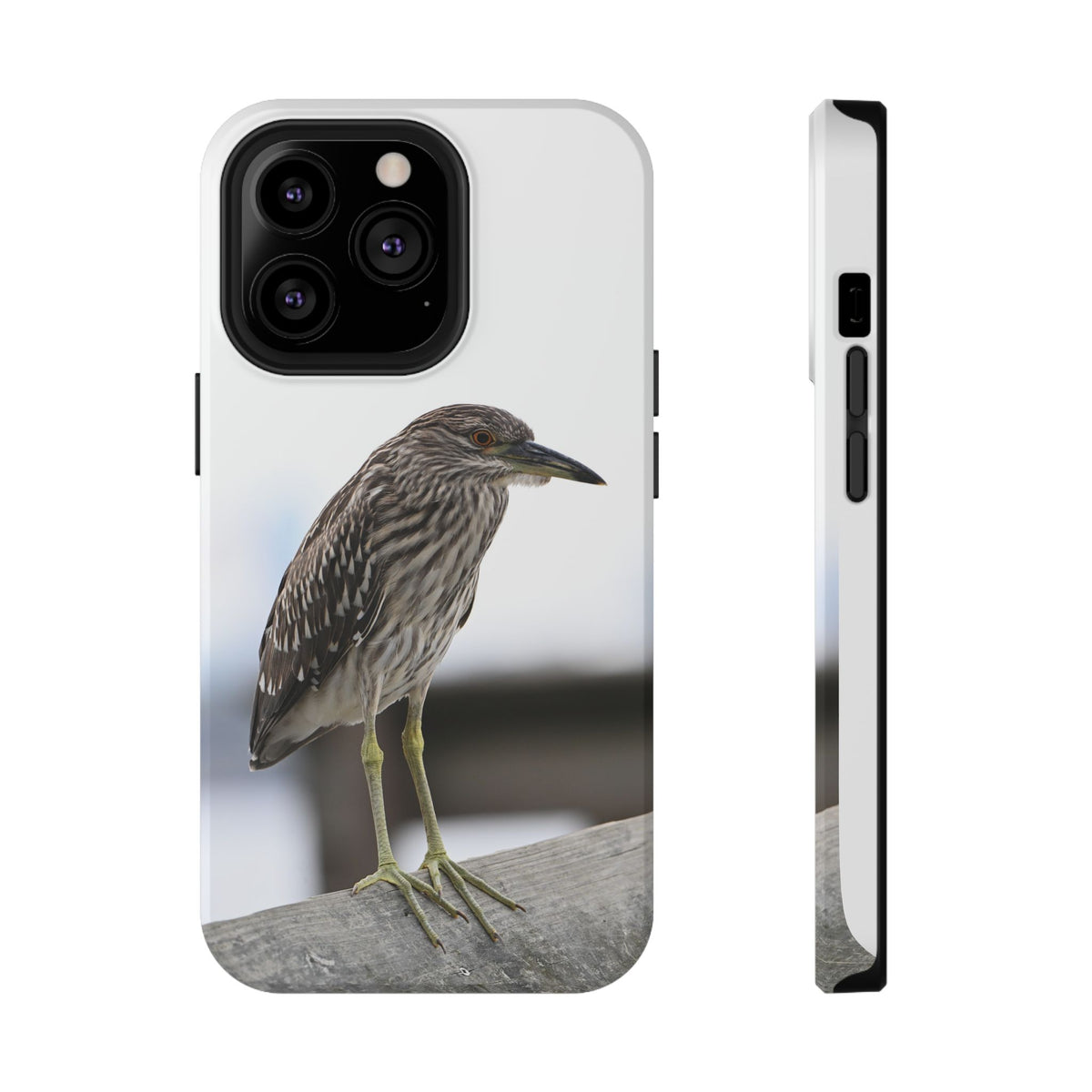 Heron Shoreline Phone Case — Impact-Resistant Wildlife Photo Case