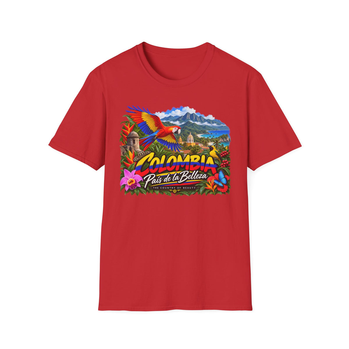 Colombia País de la Belleza Tropical Travel T-Shirt