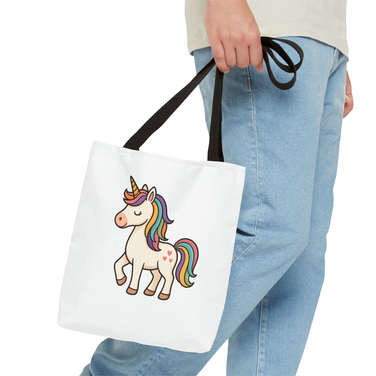 Whimsical Unicorn Tote Bag, Cute Daily Purse, Artsy Gift, Eco-Friendly Shopper, Fun Beach Bag, Magical Adventure Companion