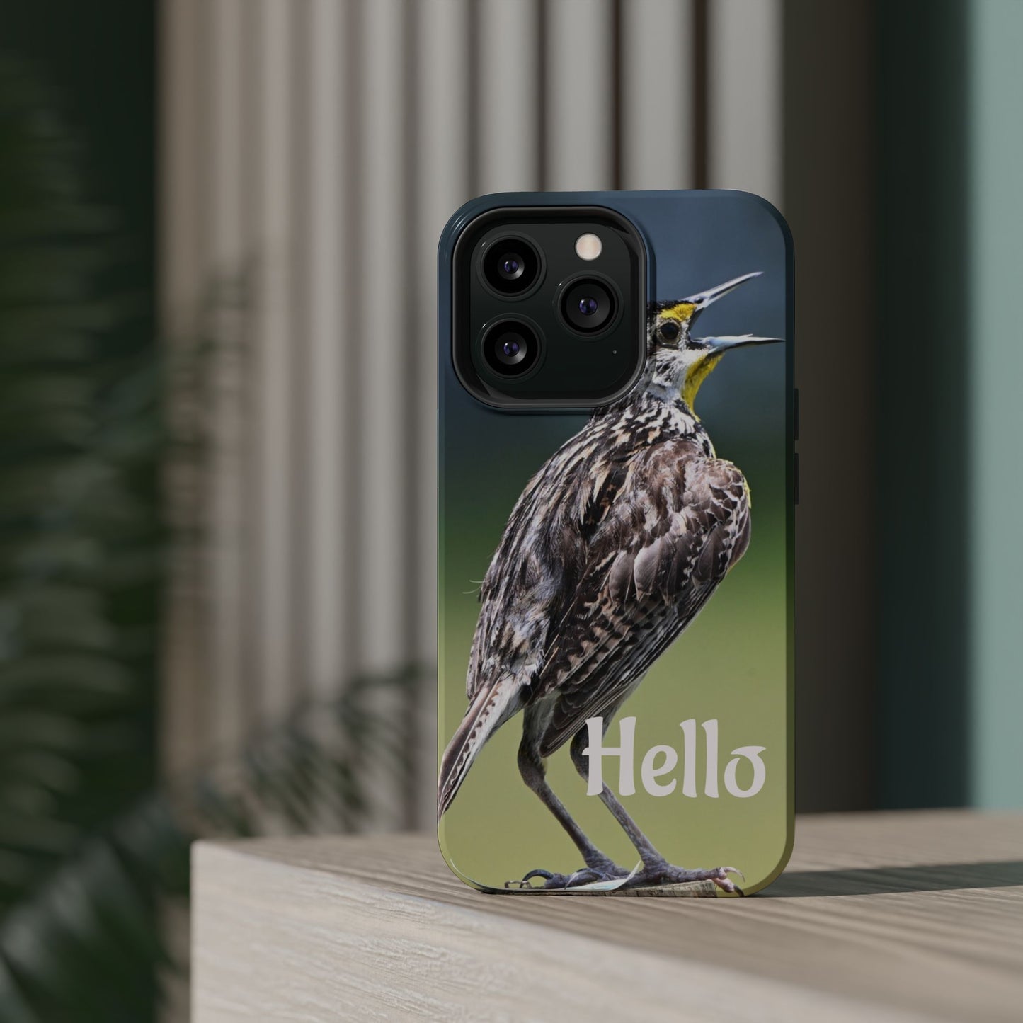 Bird-Themed Magnetic Tough Cases with 'Hello', Stylish Phone Protectors, Gifts for Nature Lovers, Birdwatching Accessories, Wildlife [...]
