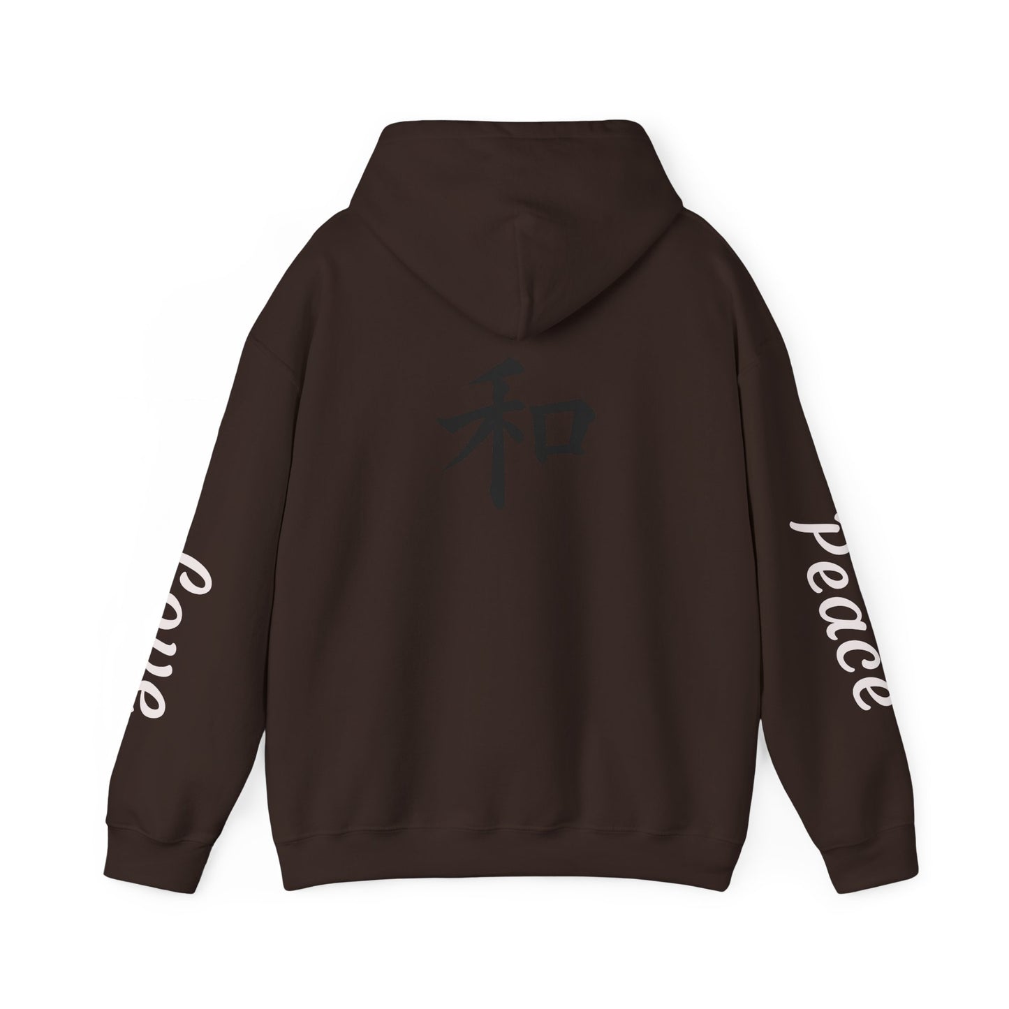 Unisex Love & Peace Hoodie - Cozy Streetwear, Gift for Friends, Casual Wear, Unique Fashion Statement, Zen Vibes
