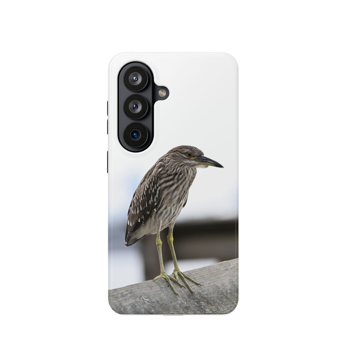 Heron Shoreline Phone Case — Impact-Resistant Wildlife Photo Case
