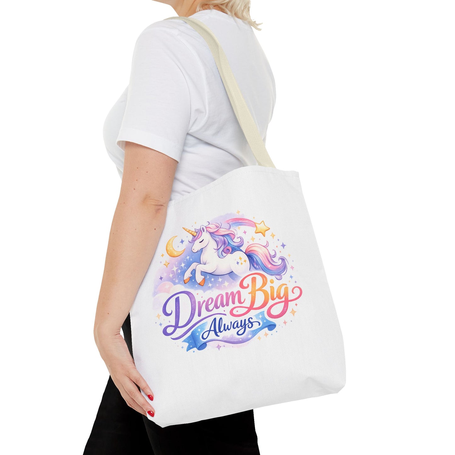 Unicorn 'Dream Big Always' Tote Bag