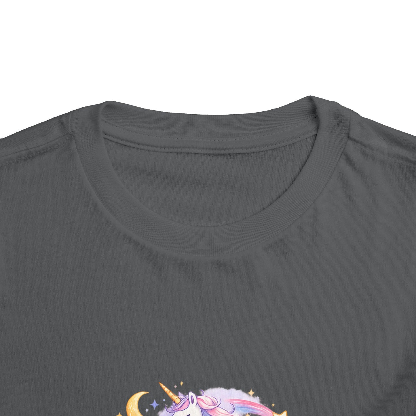 Toddler Tee — Dream Big Always Unicorn Graphic