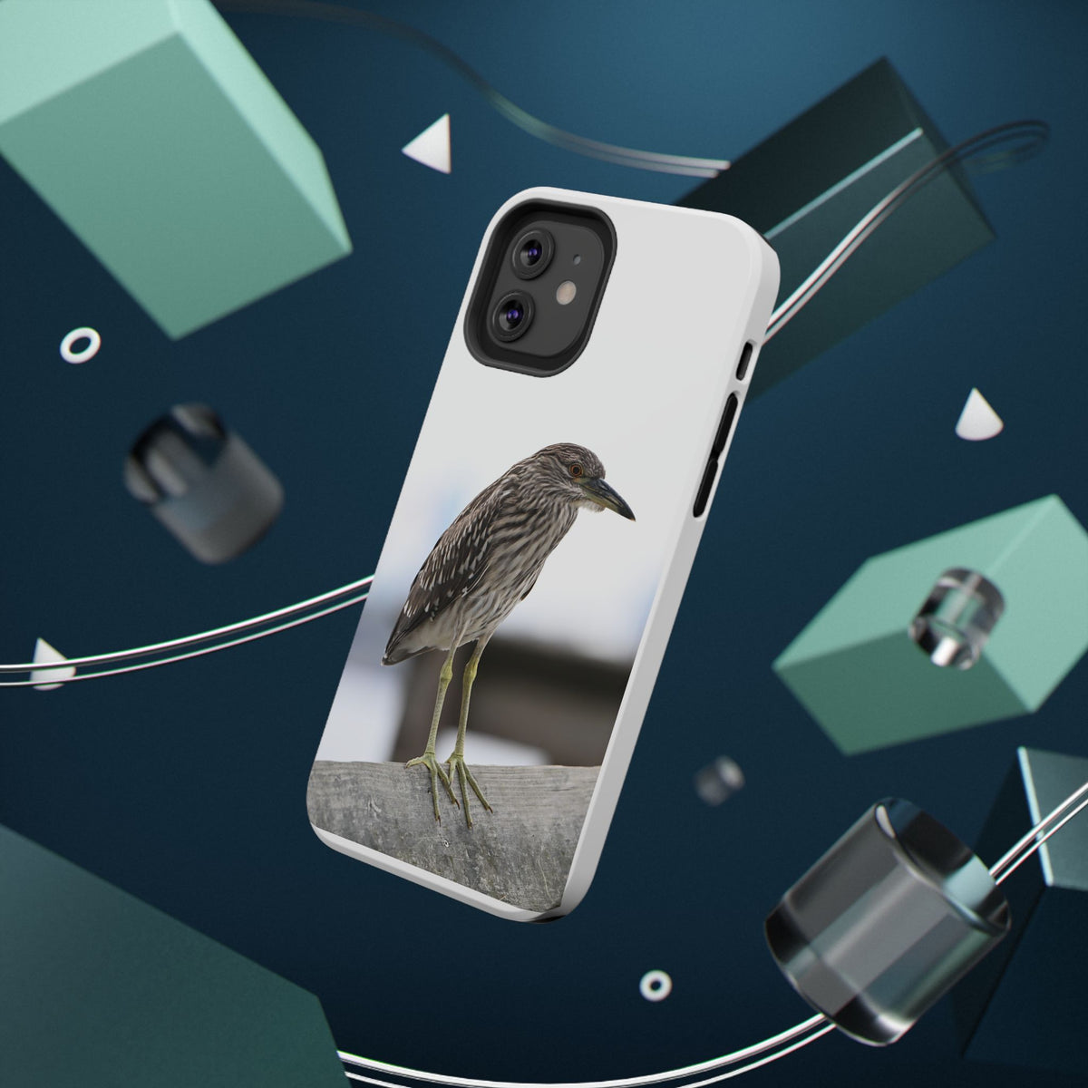 Heron Shoreline Phone Case — Impact-Resistant Wildlife Photo Case