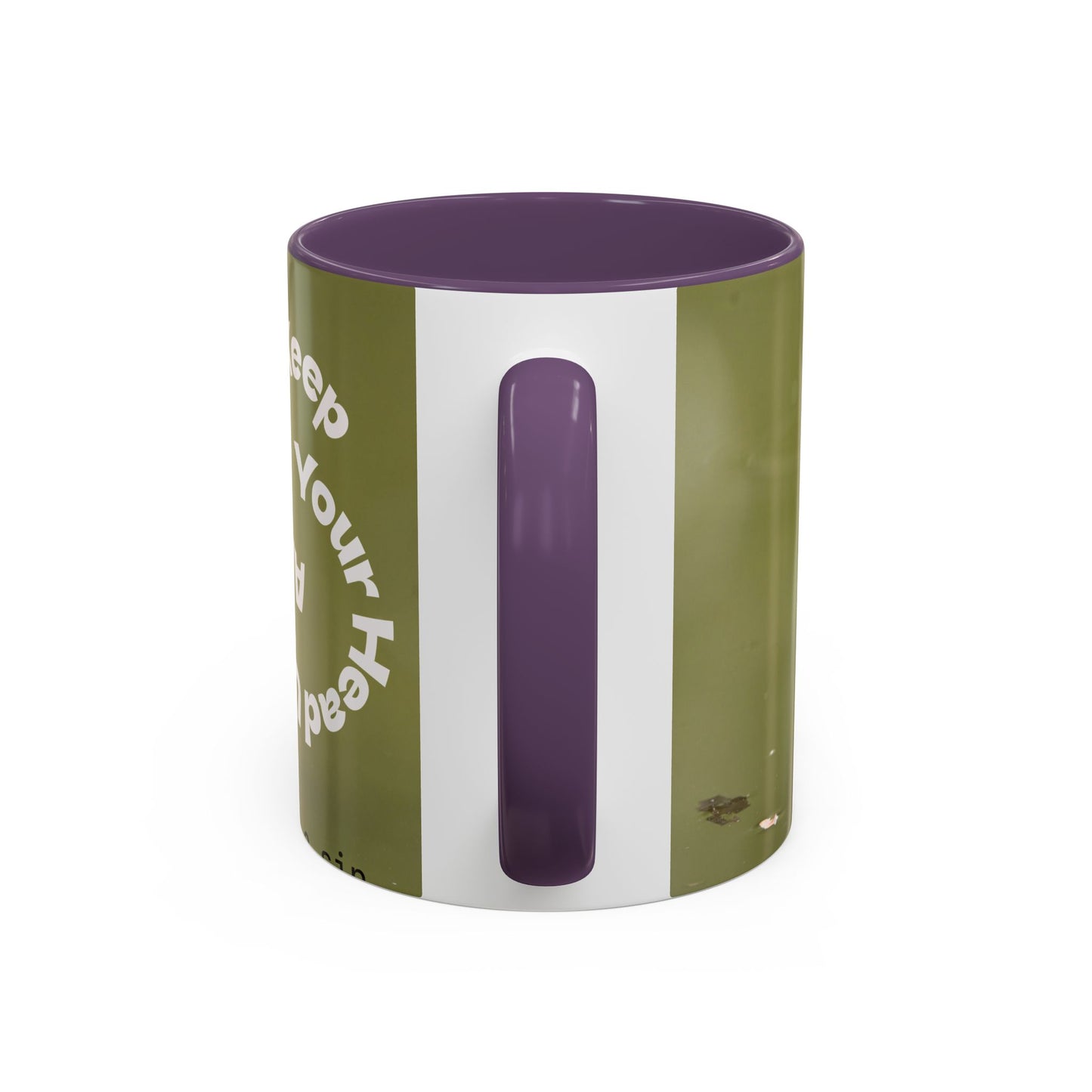 Turtle Coffee Mug — "Always Keep Your Head Up" Inspirational Accent Mug (11/15 oz)