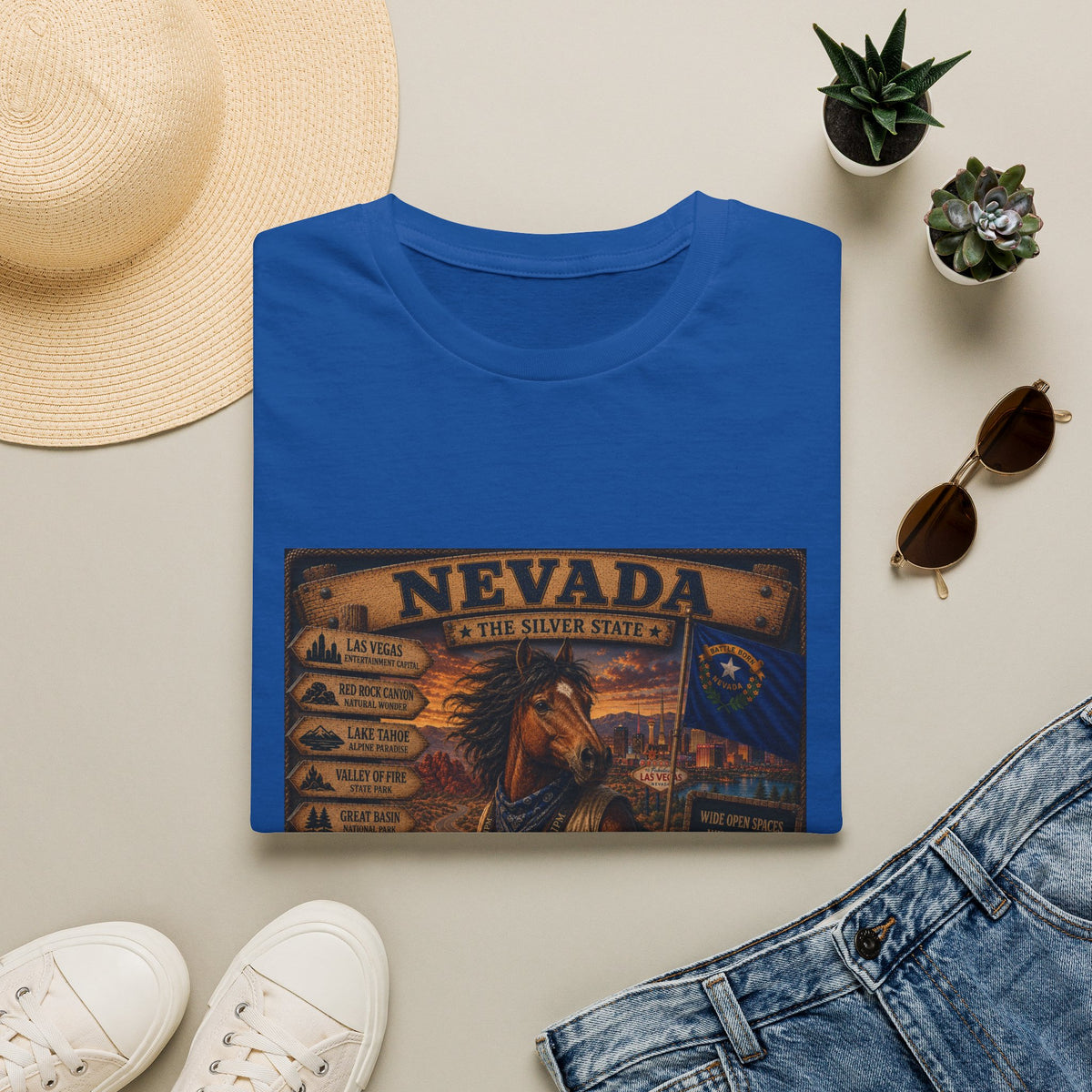 Nevada Vintage State Pride T-Shirt — The Silver State Graphic Tee