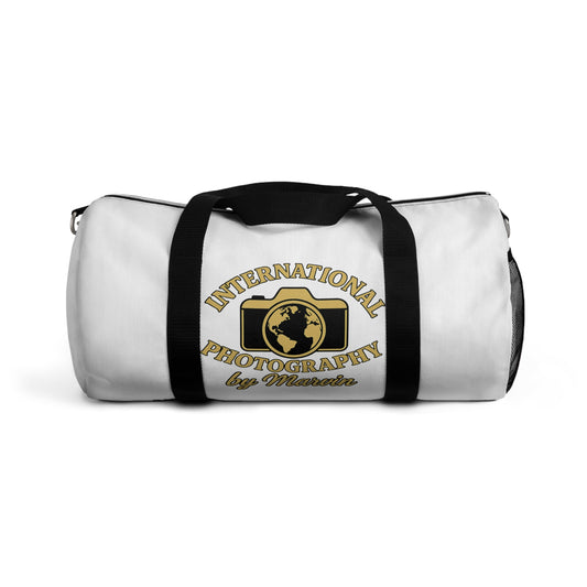 International Photography Duffel Bag - 'International Photography by Miranda' Logo Travel Gym Bag