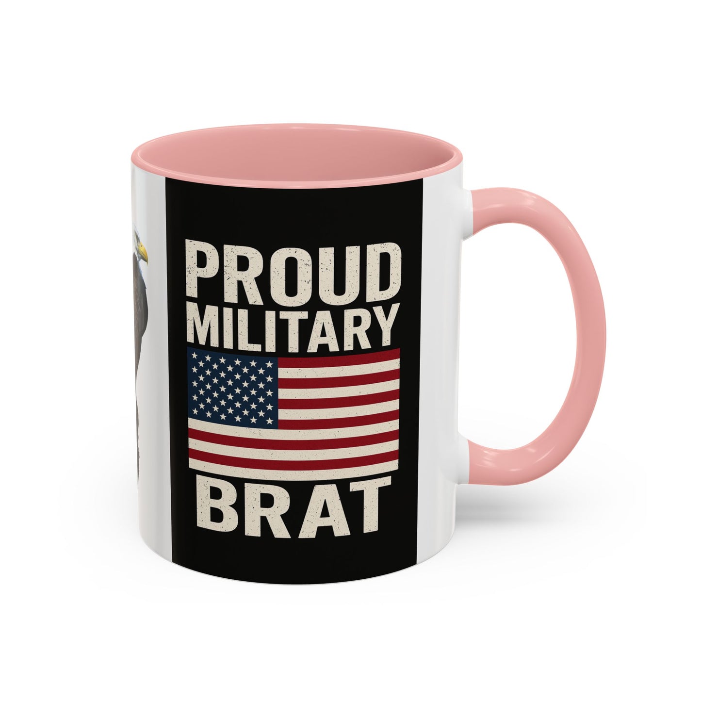 Proud Military Brat Coffee Mug, Veteran Appreciation Gift, Military Family Mug, USA Pride, Father's Day Gift, Patriotic Drinkware