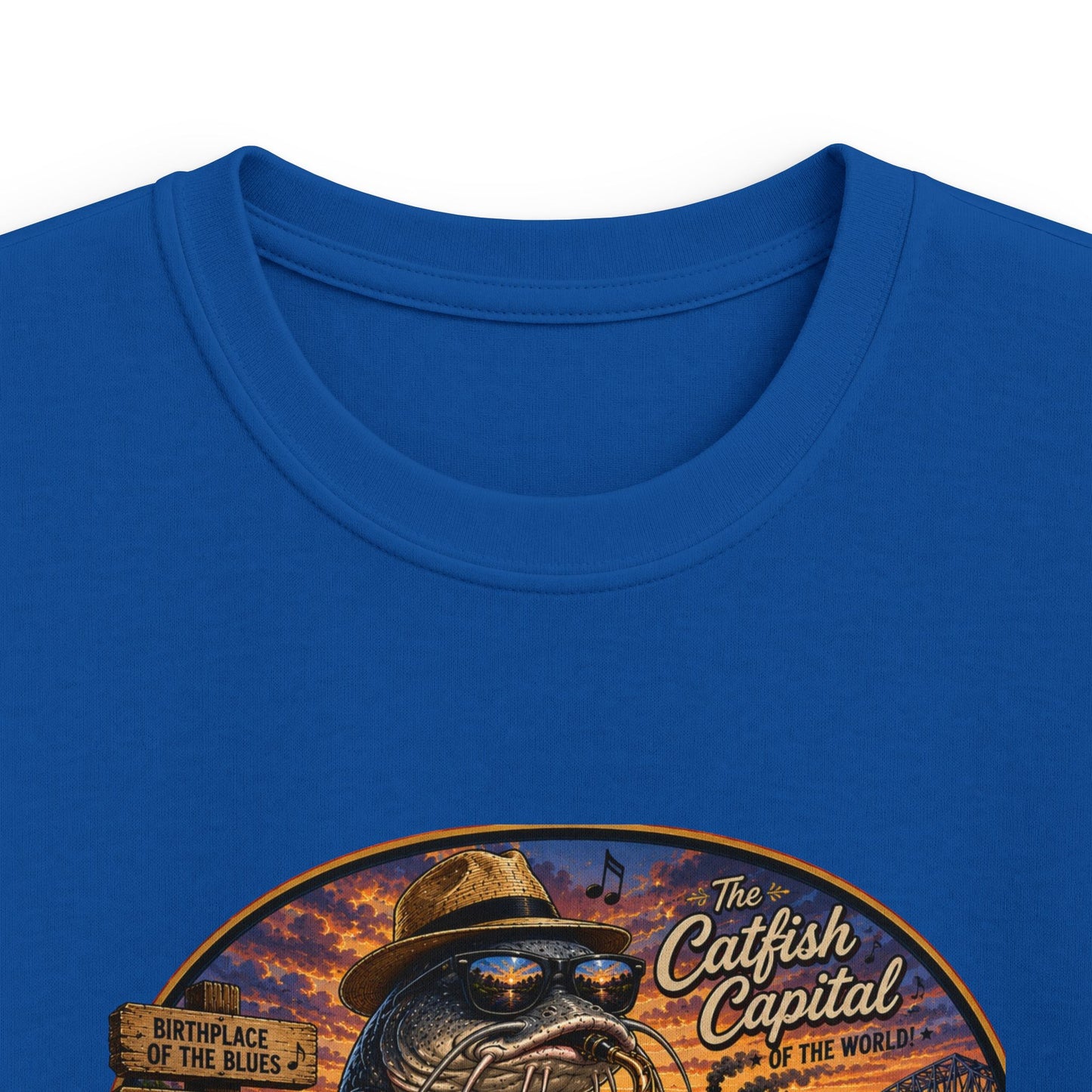 Kids Mississippi State Tee — Vintage Riverboat & Blues Design