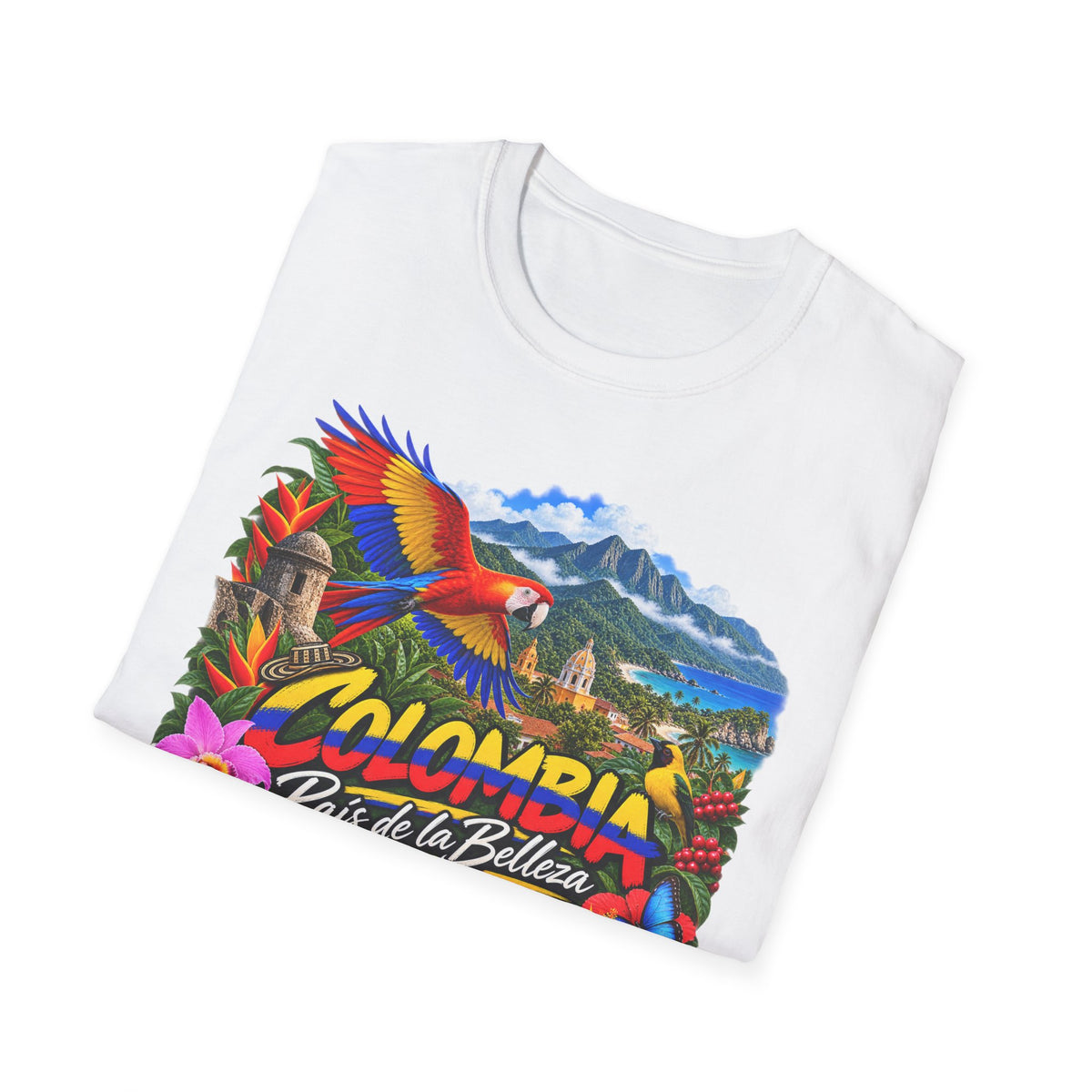 Colombia País de la Belleza Tropical Travel T-Shirt