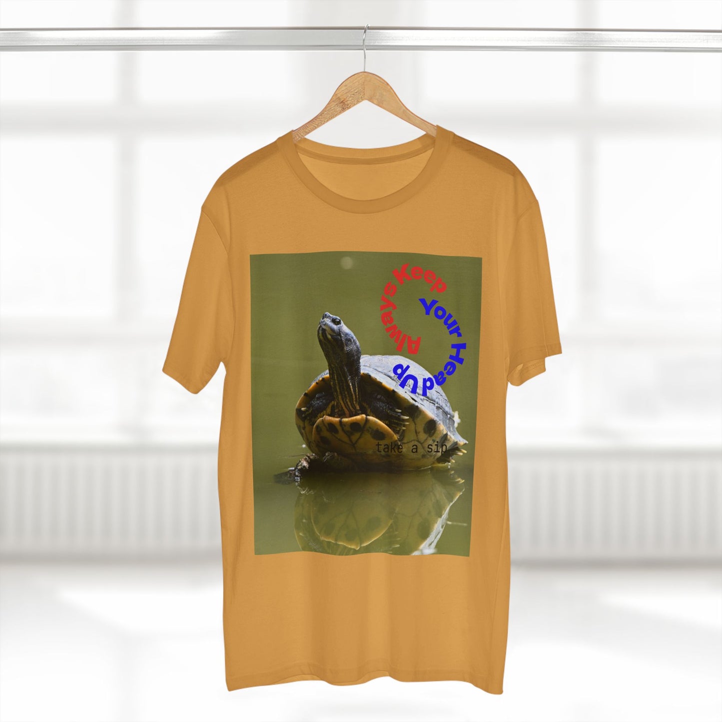 Turtle Photo Tee — 'Hold Your Head Up' Graphic Shirt