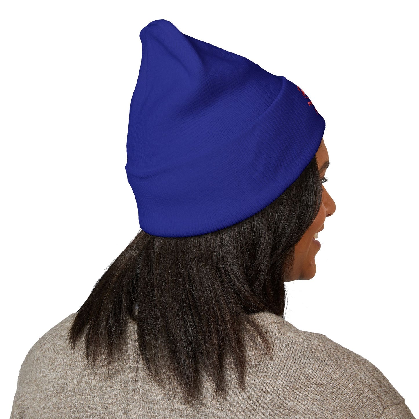 Classic Embroidered Beanie - Cozy Winter Hat, Photography Gift, Trendy Knit Cap, Casual Streetwear, Unisex Apparel, Winter Accessory