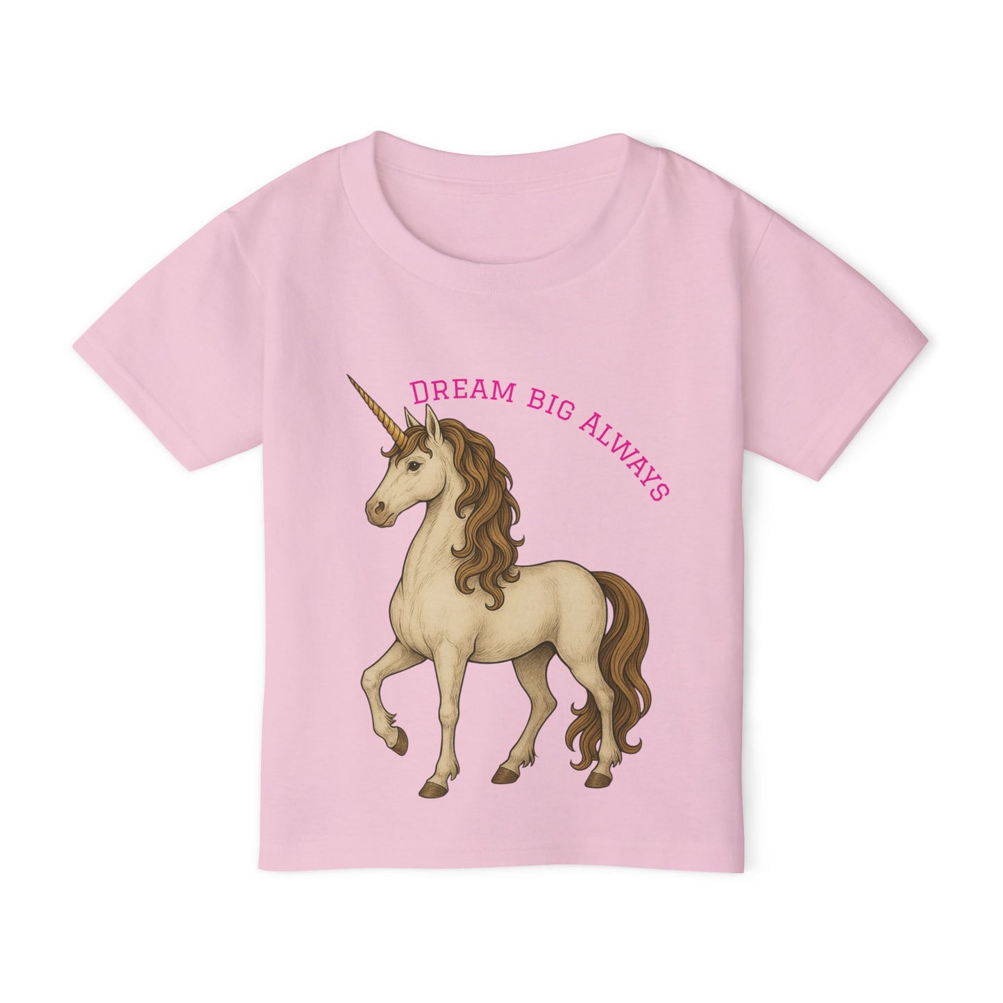 Toddler T‑Shirt — "Dream Big Always" Unicorn Graphic