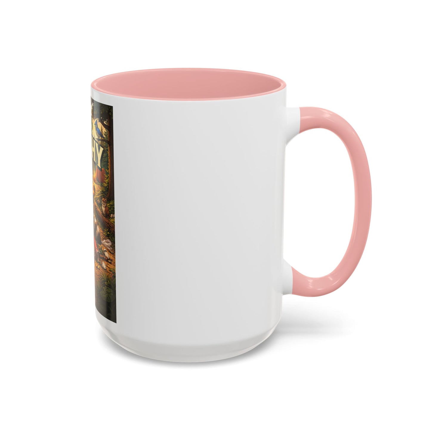 Stay Trashy Coffee Mug — Funny Raccoon Trash Can Design, Novelty Gift for Friends & Family