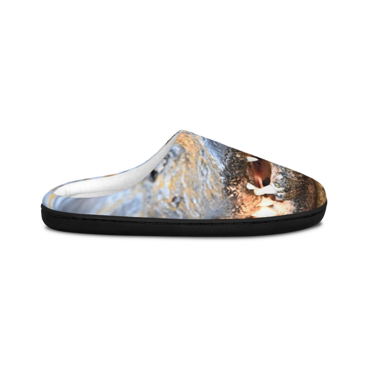 Otter Smile Men's Indoor Slippers — Cozy Animal Print Home Shoes