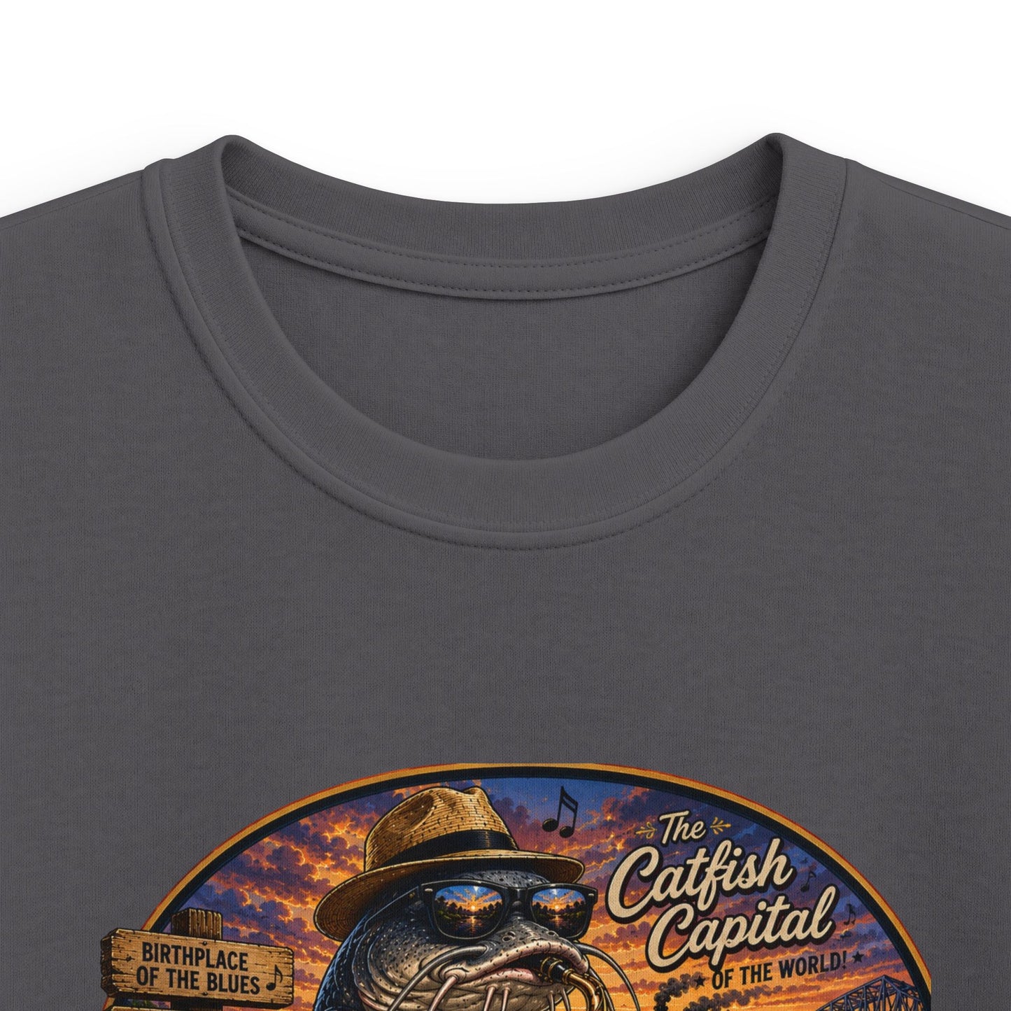 Kids Mississippi State Tee — Vintage Riverboat & Blues Design