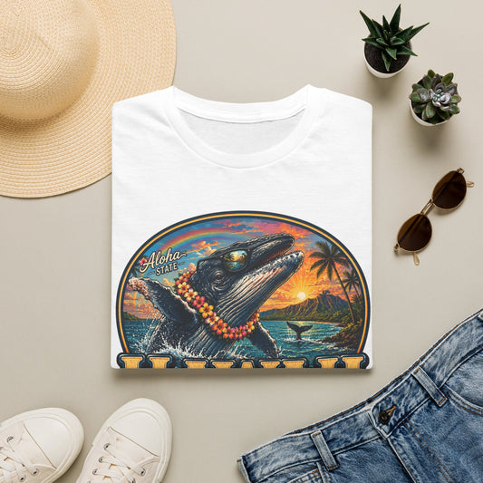 Hawaii Whale Sunset T-Shirt — Aloha Tropical Island Graphic Tee