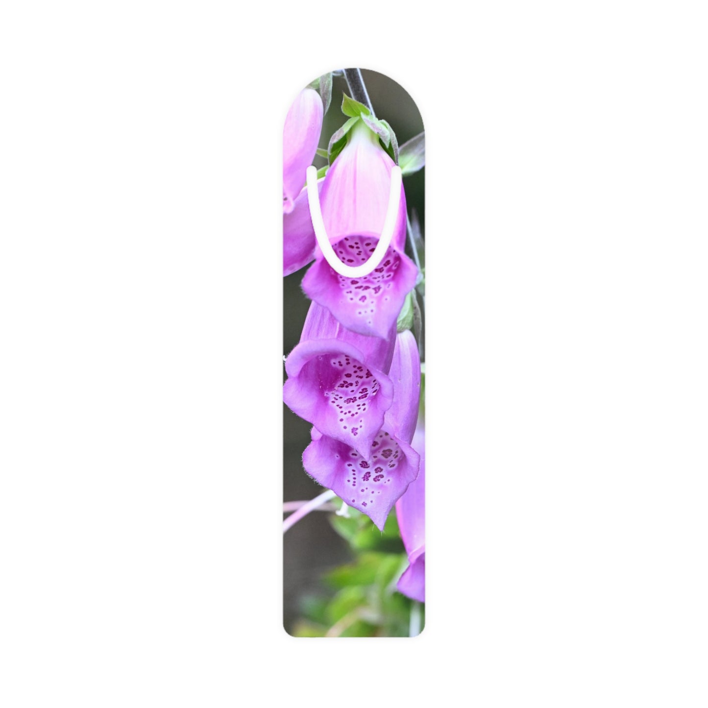 Foxglove Floral Metal Bookmark — Purple Botanical Reading Gift