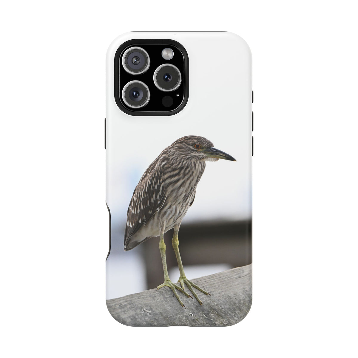 Heron Shoreline Phone Case — Impact-Resistant Wildlife Photo Case