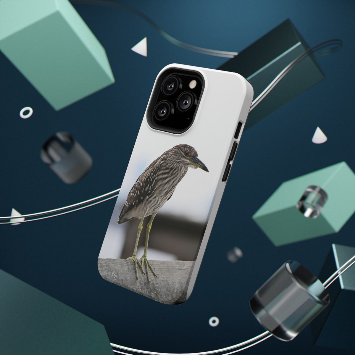 Heron Shoreline Phone Case — Impact-Resistant Wildlife Photo Case