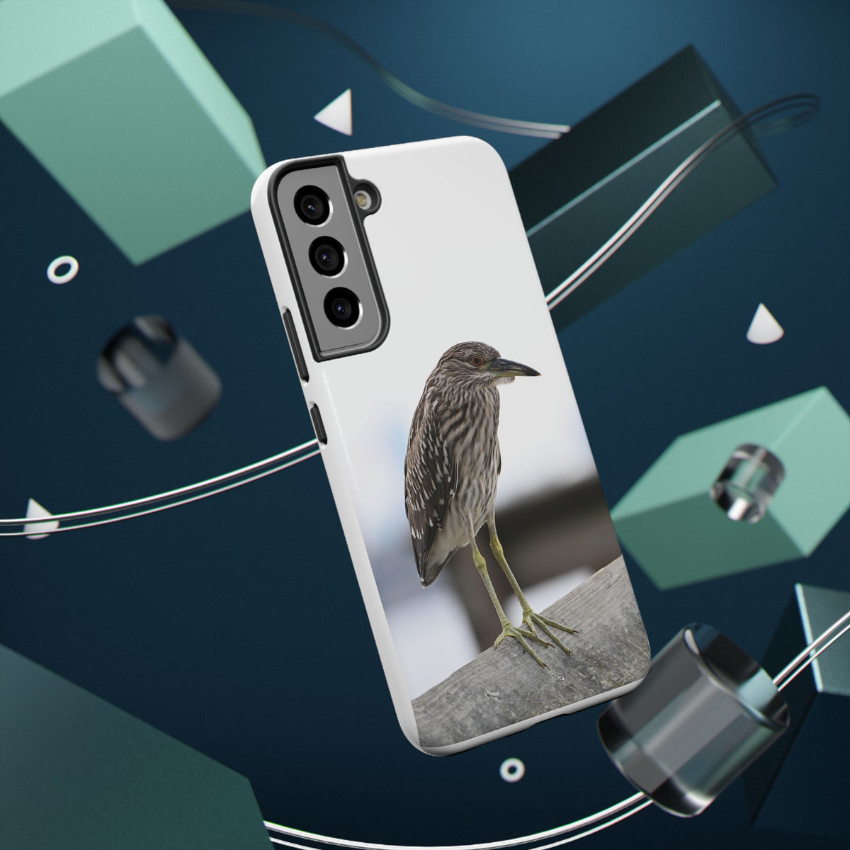 Heron Shoreline Phone Case — Impact-Resistant Wildlife Photo Case