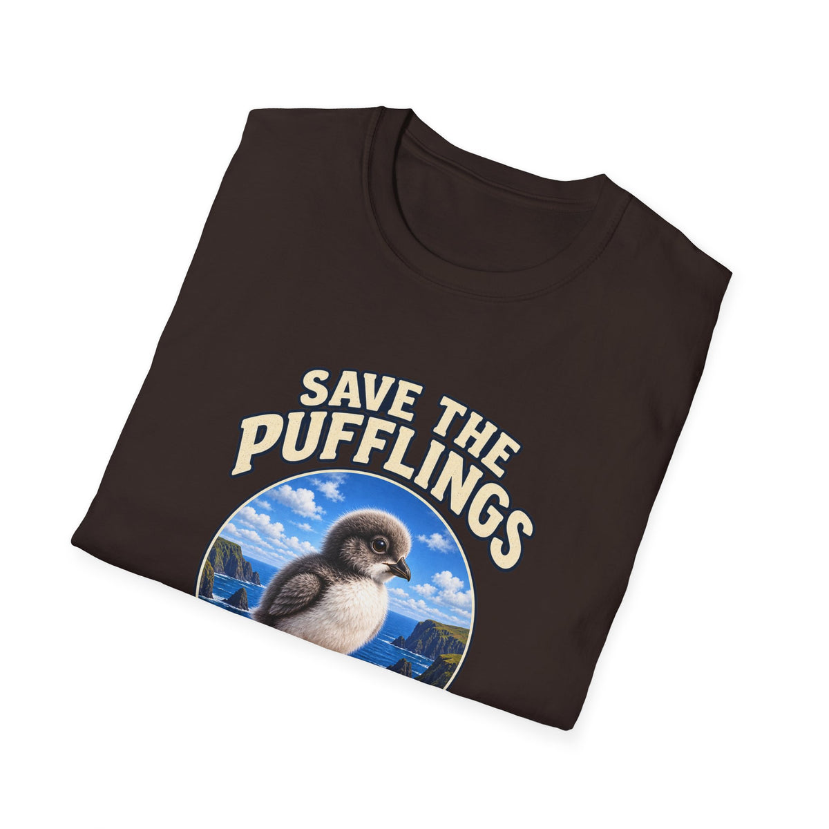 Save the Pufflings T-Shirt — "Save the Pufflings: Today We Help, Tomorrow They Fly" Cute Puffin Rescue Tee