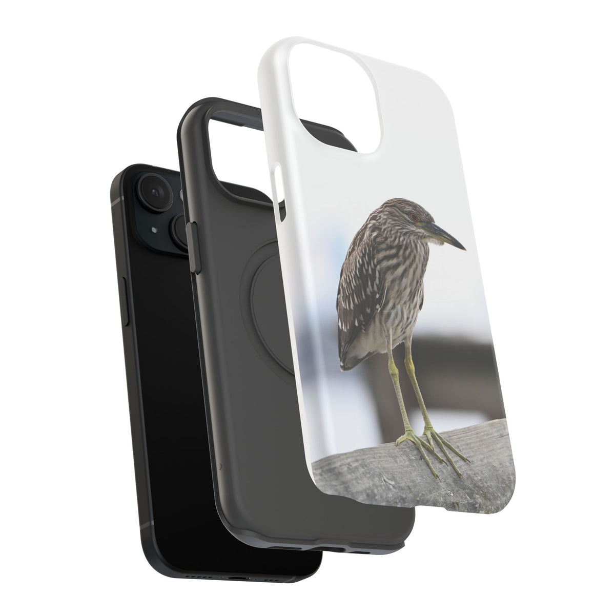 Heron Shoreline Phone Case — Impact-Resistant Wildlife Photo Case