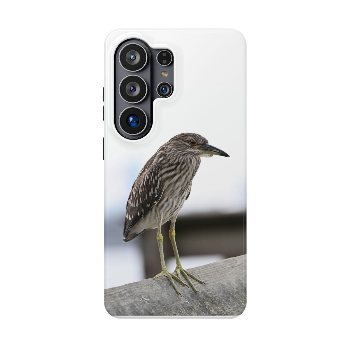 Heron Shoreline Phone Case — Impact-Resistant Wildlife Photo Case