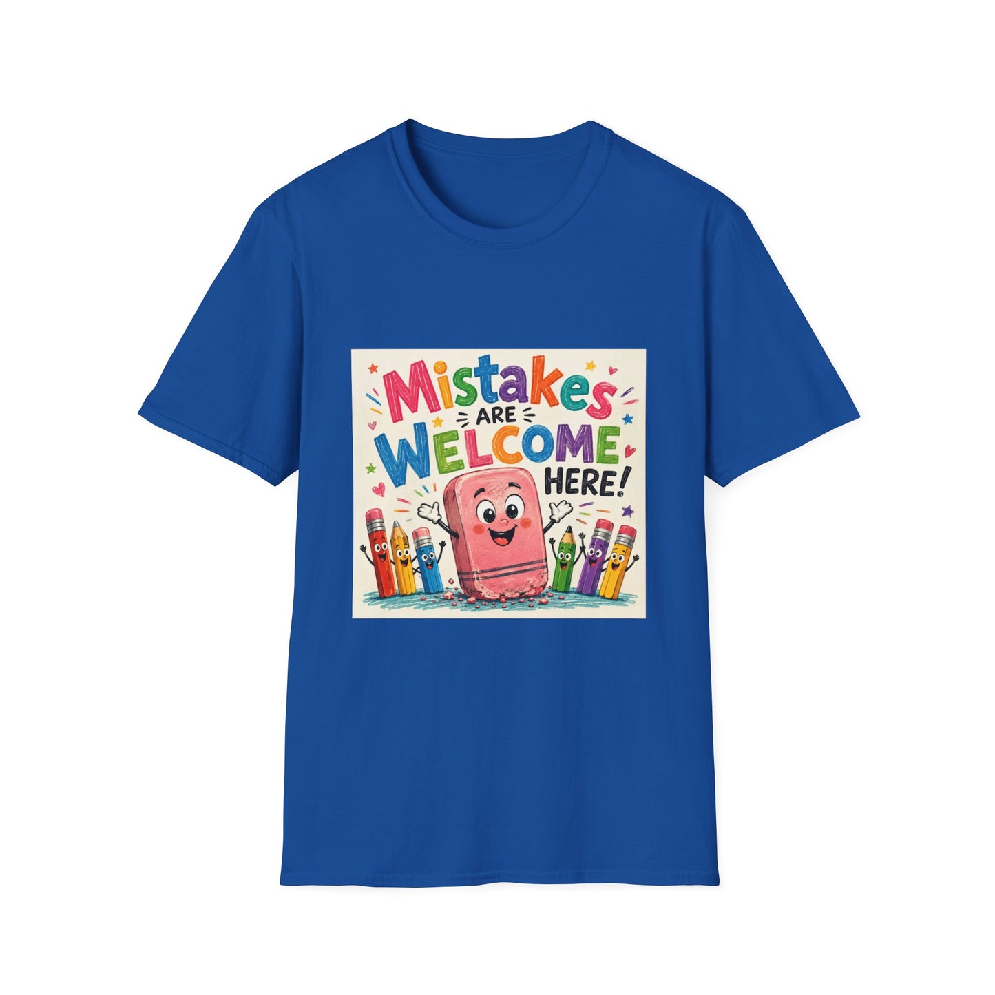 Kids' T-Shirt — "Mistakes Are Welcome Here" Positive Classroom Tee
