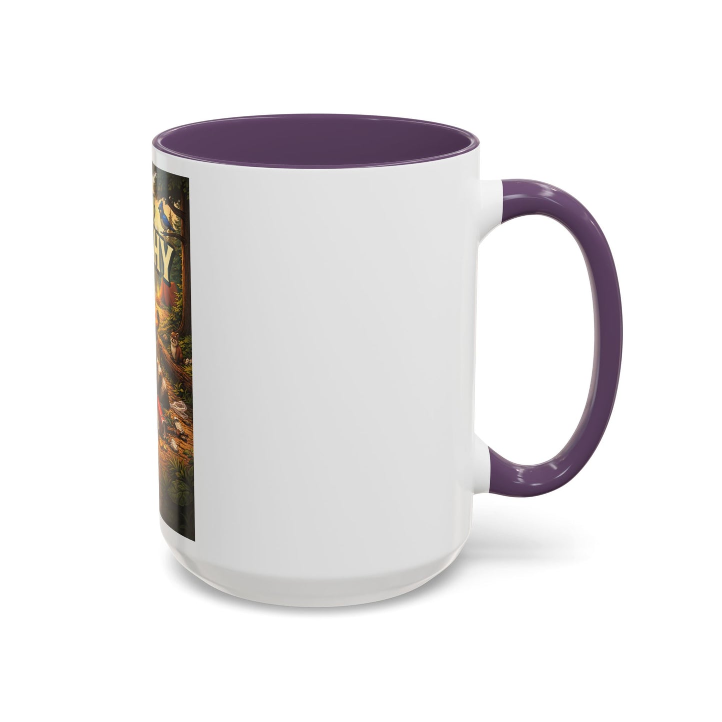 Stay Trashy Coffee Mug — Funny Raccoon Trash Can Design, Novelty Gift for Friends & Family