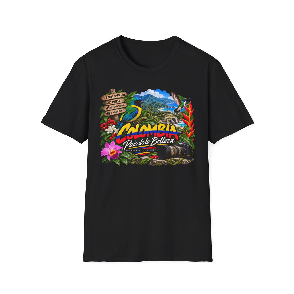 Colombia Paisaje de Colores Travel T-Shirt