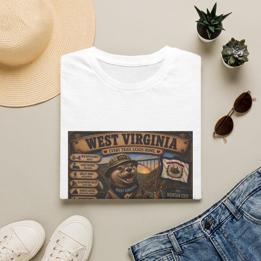 West Virginia Bear Graphic T-Shirt — State Pride Vintage Travel Tee