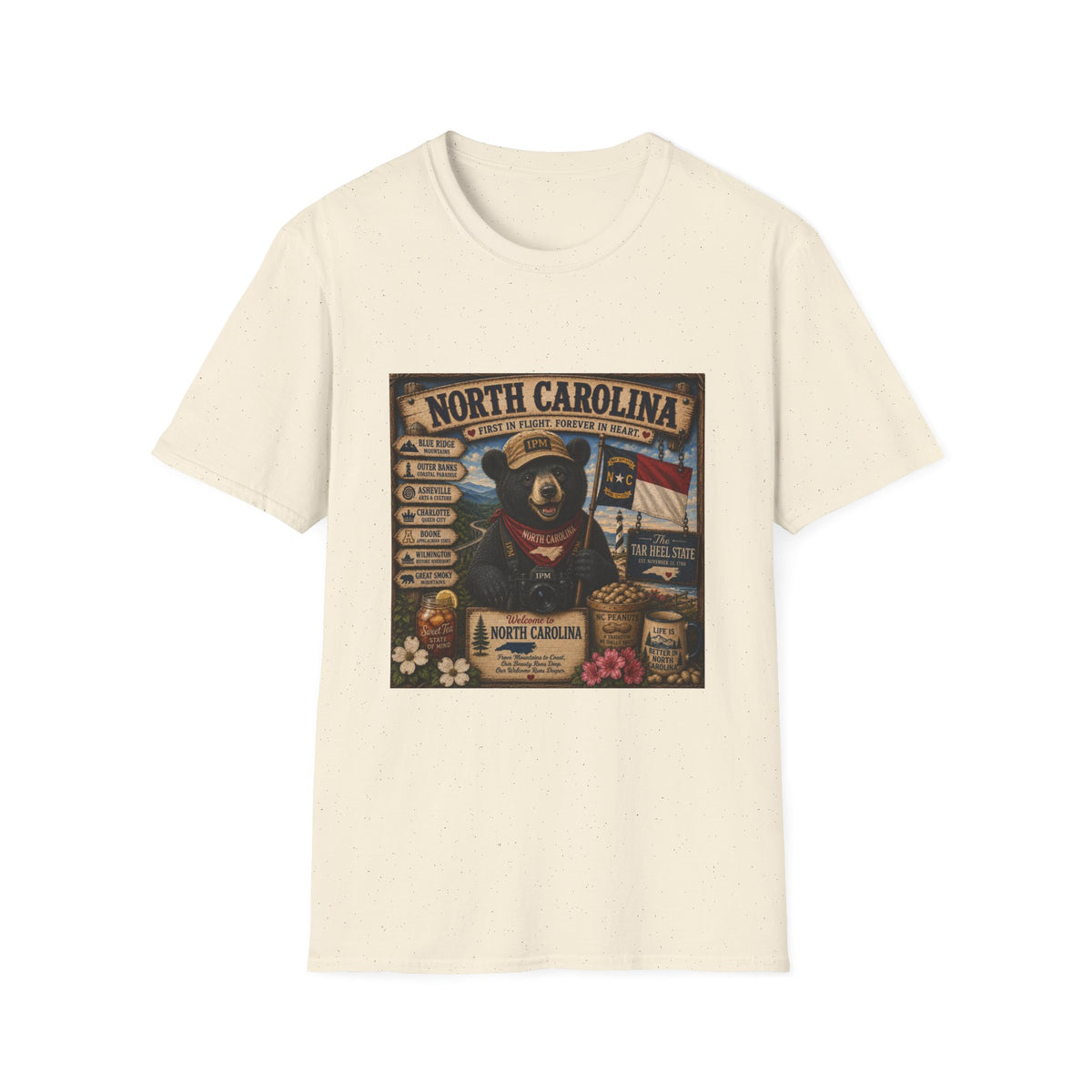 North Carolina Bear Vintage State Pride T-Shirt