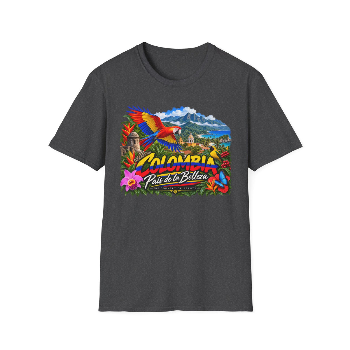 Colombia País de la Belleza Tropical Travel T-Shirt