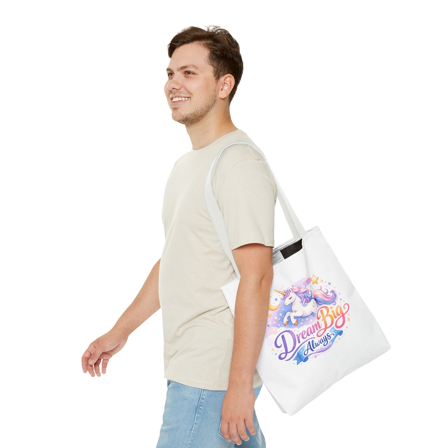 Unicorn 'Dream Big Always' Tote Bag