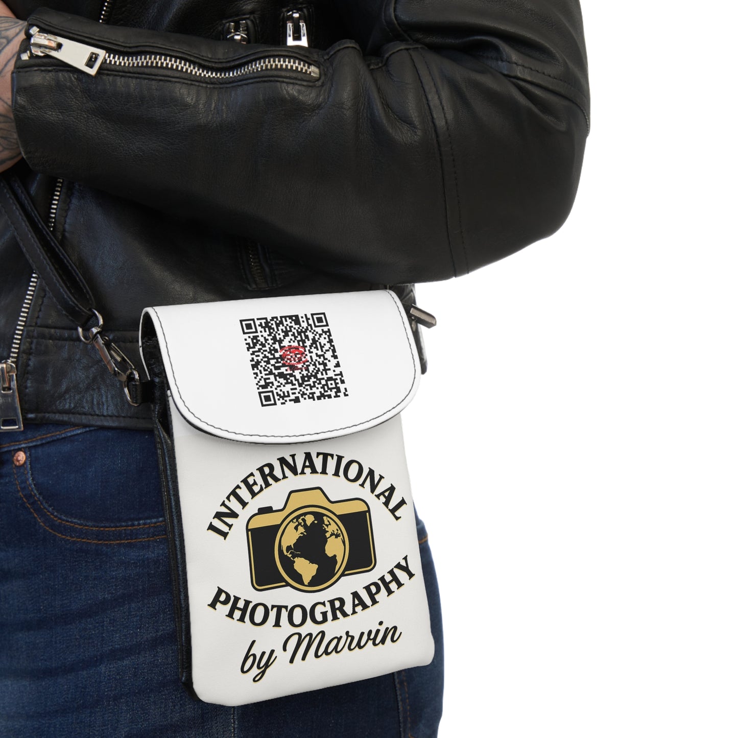 Photography Logo Phone Wallet Crossbody — “International Photography by Marvin”
