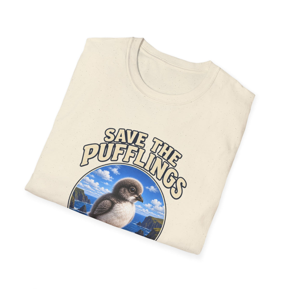 Save the Pufflings T-Shirt — "Save the Pufflings: Today We Help, Tomorrow They Fly" Cute Puffin Rescue Tee