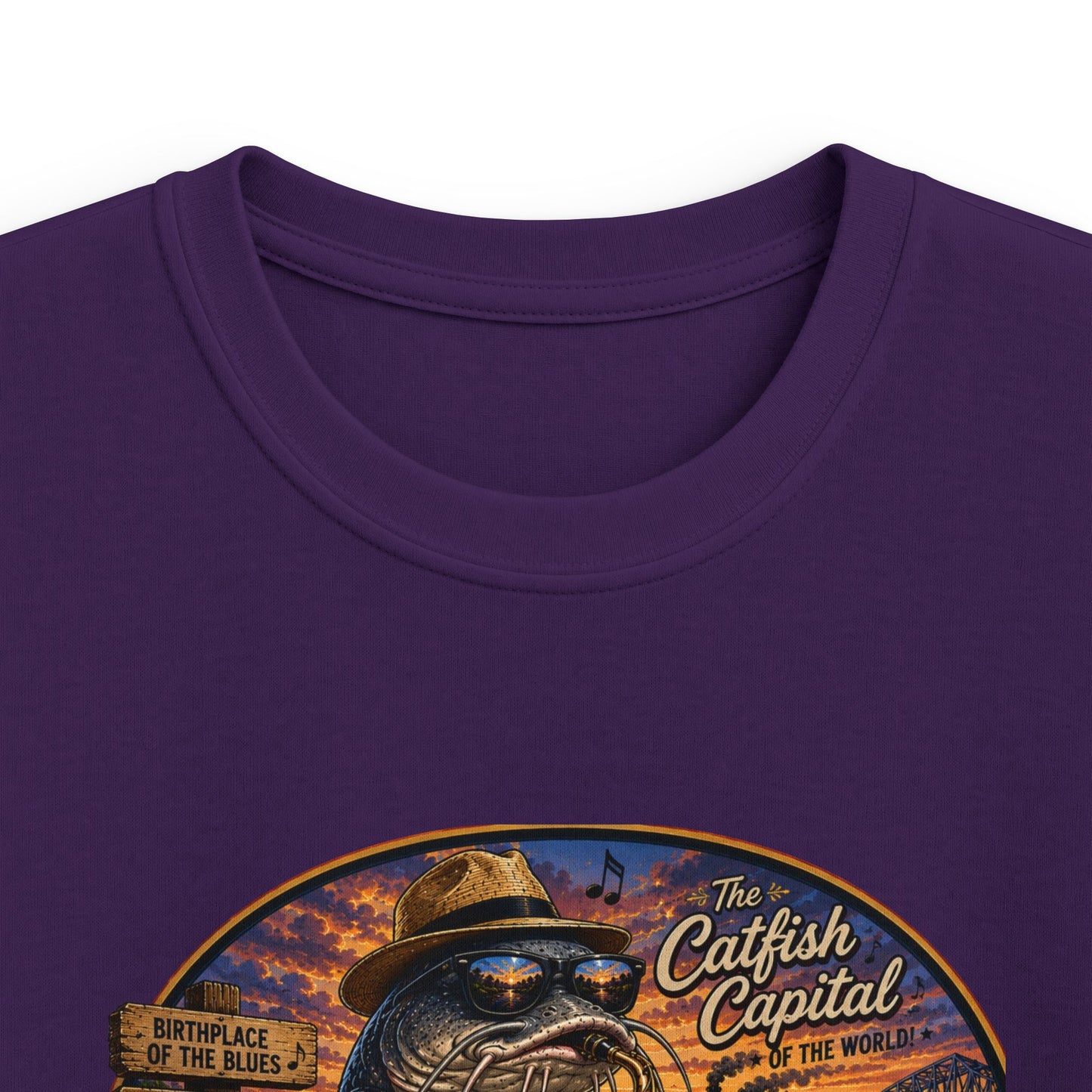 Kids Mississippi State Tee — Vintage Riverboat & Blues Design