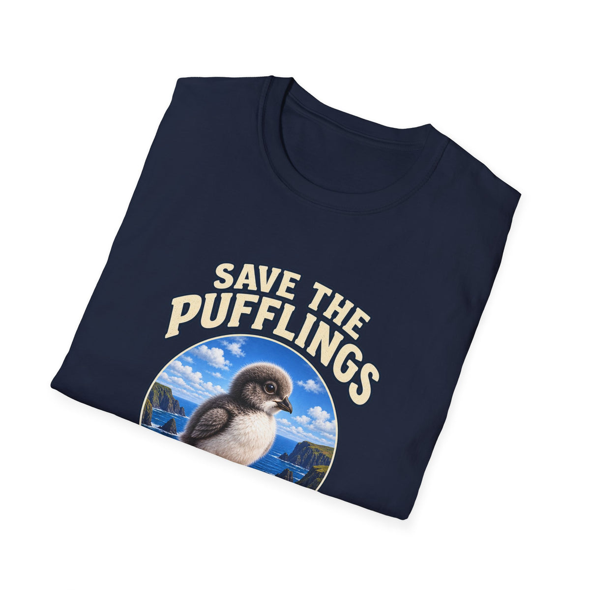 Save the Pufflings T-Shirt — "Save the Pufflings: Today We Help, Tomorrow They Fly" Cute Puffin Rescue Tee